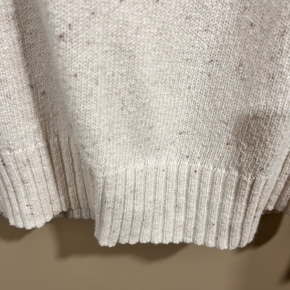 Old Navy Vintage V Neck Basic Pullover Cream Swea… - image 7